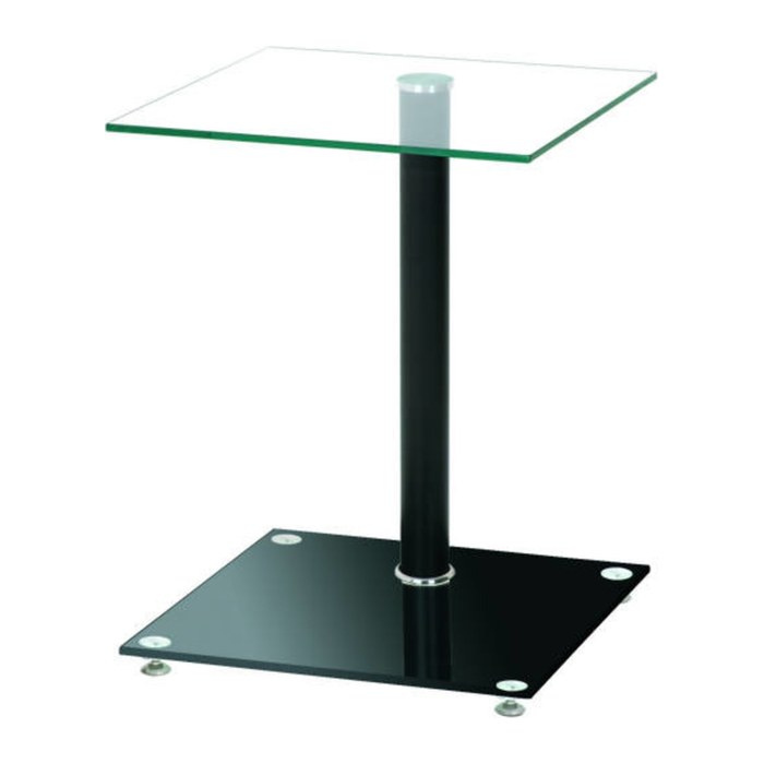 HAKU Möbel Beistelltisch rechteckig Glas transparent 40,0 x 40,0 x 52,0 cm, 1 St.