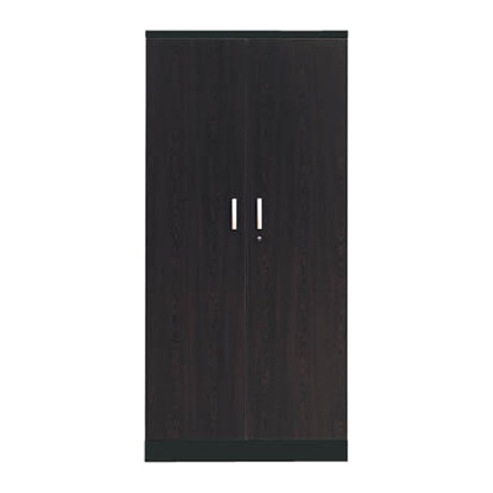 Gürkan Stahlschrank 100126 tiefschwarz, wenge 4 Fachböden 92,0 x 42,0 x 195,0 cm, aufgebaut, 1 St.