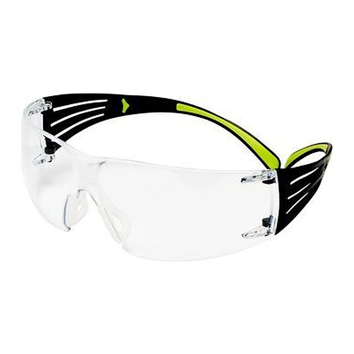 3M Schutzbrille SecureFit schwarz, grün, 1 St.
