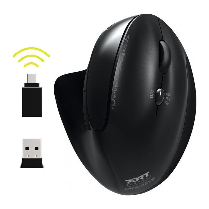 Port Maus ergonomisch kabellos Bluetooth wiederaufladbar