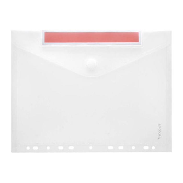 FolderSys Dokumententaschen Index DIN A4 transparent genarbt 0,20 mm, 10 St.