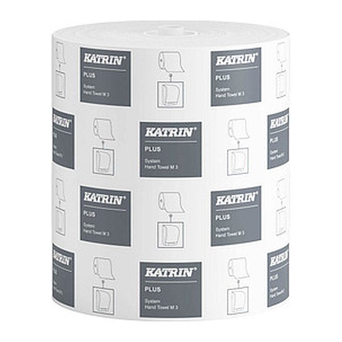 KATRIN Handtuchrollen Plus System M3 3-lagig weiß, 6 Rollen