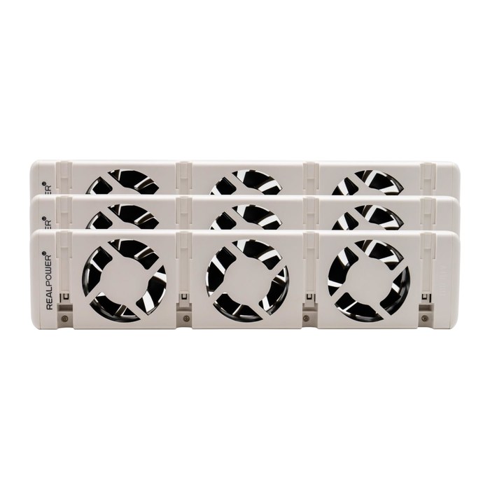 REALPOWER Heizungslüfter HL-3,3er Set mit 3 Ventilatoren