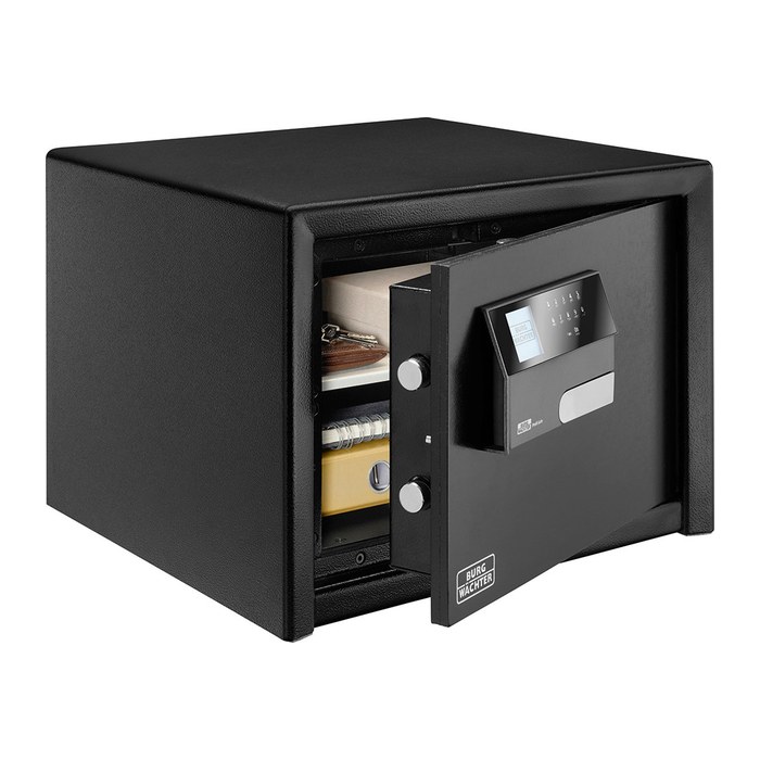 BURG WÄCHTER Möbeltresor PRS 520 E Sicherheitsstufe S2 nach EN14450 mit Feuerschutz schwarz 49,5 x 44,5 x 36,0 cm