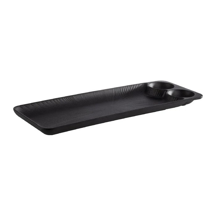 APS Tablett NERO schwarz 15,0 x 41,0 cm, 1 St.