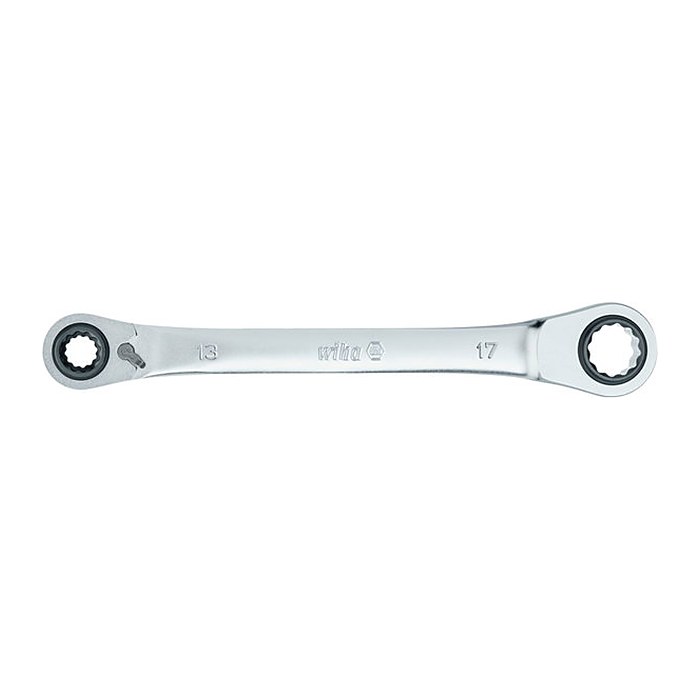 Wiha Doppel-Ringratschenschlüssel 45421 10 / 13 / 17 / 19 mm, 1 St.