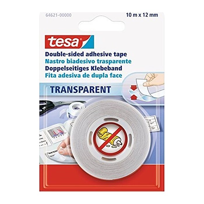 tesa universal 56157 doppelseitiges Klebeband 38,0 mm x 25,0 m, 1 Rolle