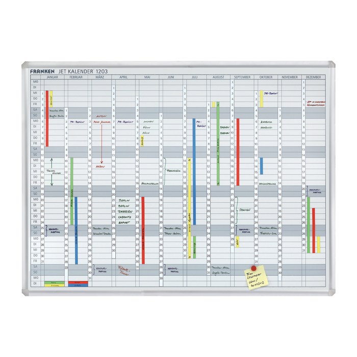FRANKEN JetKalender® 1203 Jahresplaner, Monatseinteilung 120,0 x 90,0 cm