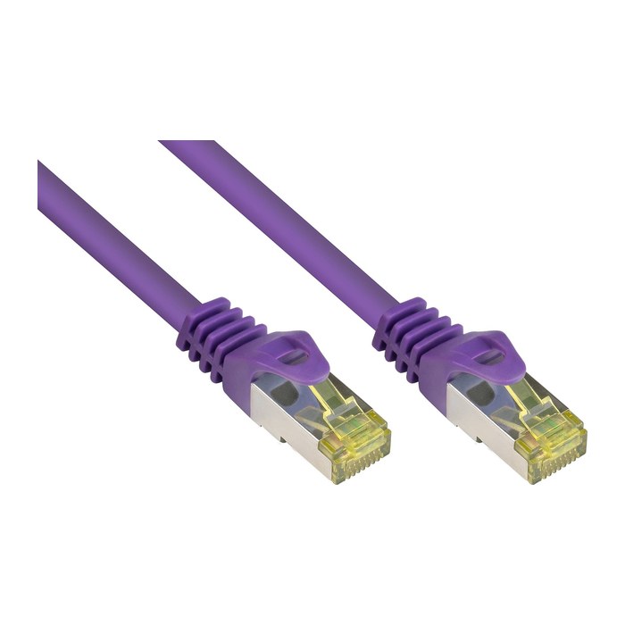 Good Connections Patchkabel m. Cat.7 Rohk. violett 0,25m
