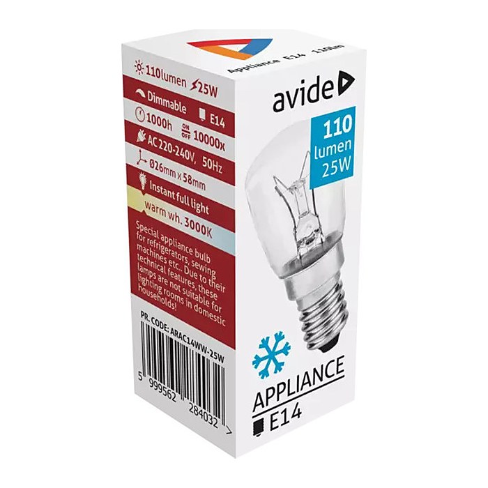 Avide Halogen Leuchtmittel 150lm 25W E14 WW 3000K