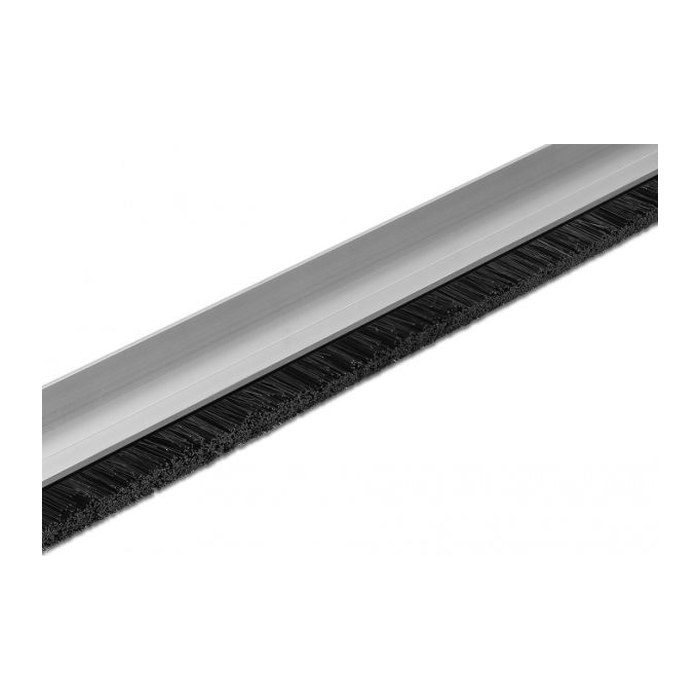 DELOCK Bürstenstreifen 20 mm mit Alu-Profil gewinkelt 1m