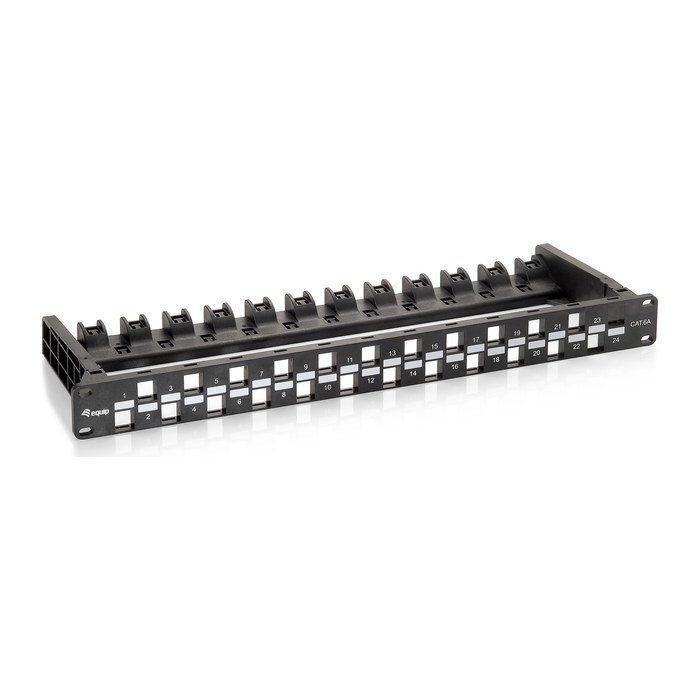 Equip 19" Patchpanel 24xKeystones UTP 1U LSA/110 RAL9005