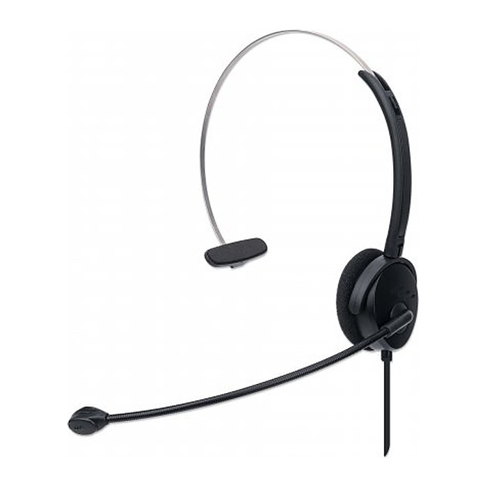 MANHATTAN Mono USB-Headset Ohrauflegendes Design (On-Ear)