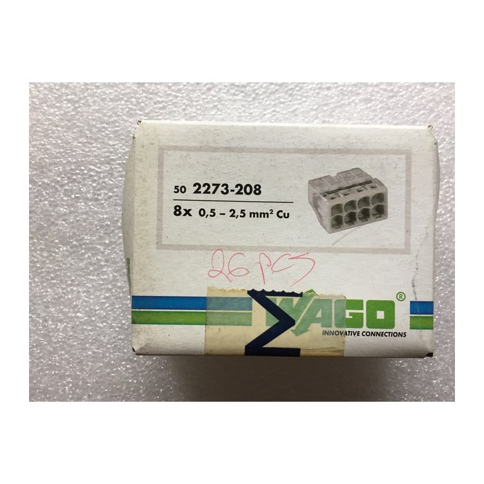 WAGO Verbindungsklemmen 2273-208 2,5 mm² 8-polig, 50 St.
