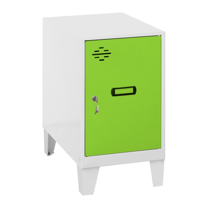 Simonrack Spind SIMONLOCKER DISM weiß, grün 8425437120008, 1 Schließfach 30,0 x 50,0 x 57,5 cm
