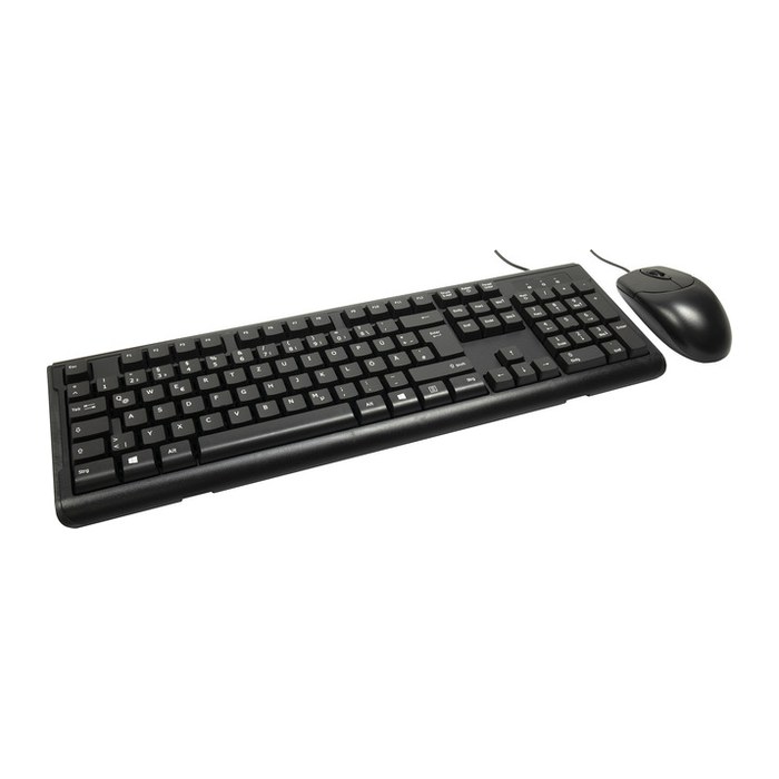 Inter-Tech Tas KB-102DE Tastatur+Maus Set, drahtgebuden
