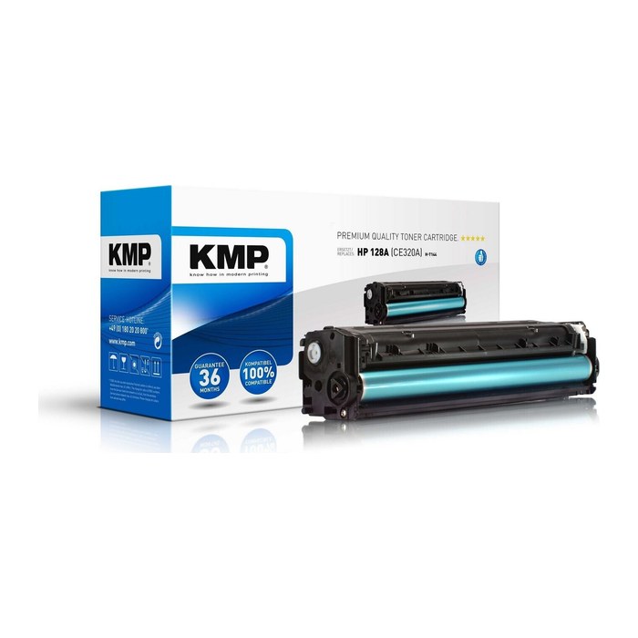 KMP H-T144 schwarz Toner kompatibel zu HP 128A (CE320A)