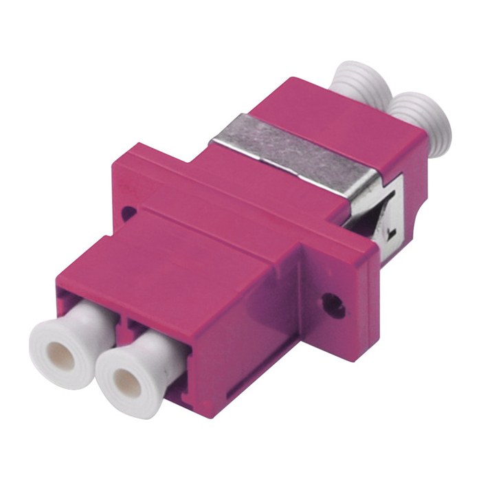 DIGITUS LWL Kupplung LC->LC Multimode Duplex OM4 violet