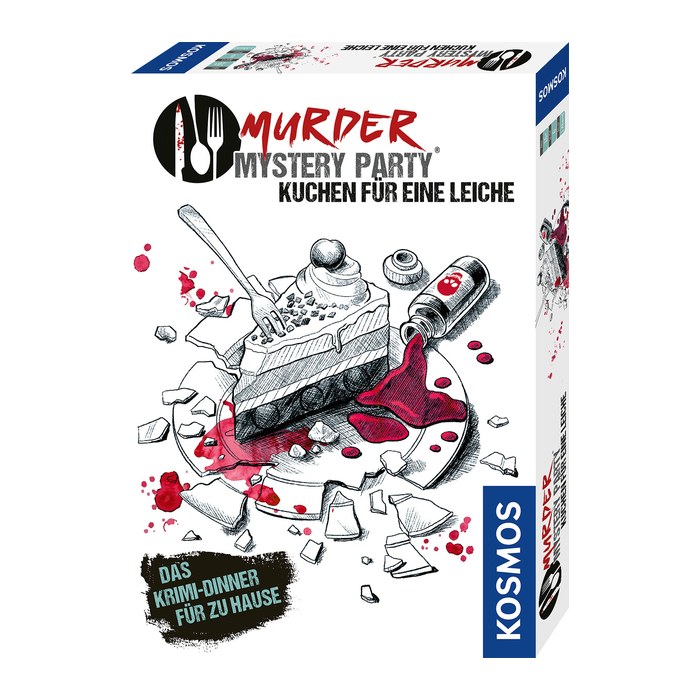 KOSMOS Murder Mystery Party Kuchen für eine Leiche Krimmidinner für Zuhause, 1 St.