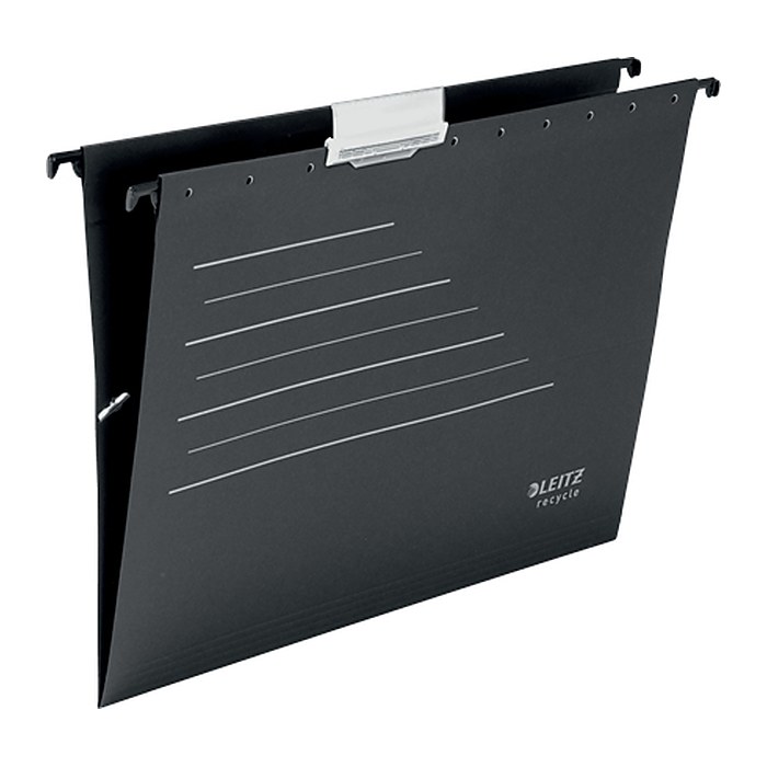 LEITZ Hängemappen ALPHA® recycle 1921 schwarz, 10 St.