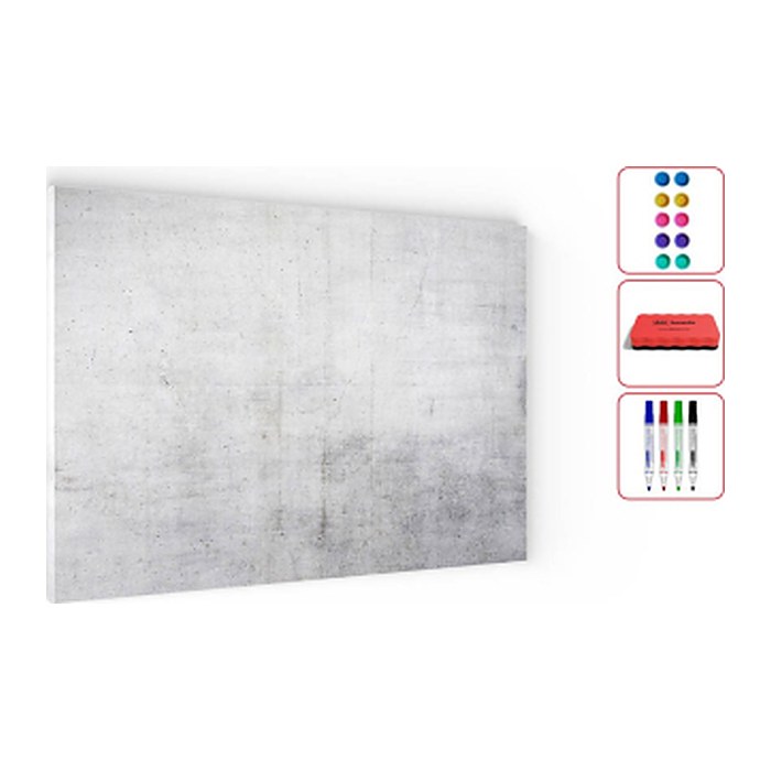 ALLboards Magnettafel 90,0 x 60,0 cm Zement