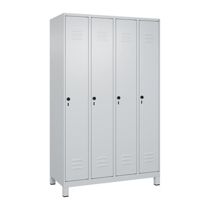 CP Spind Classic Plus lichtgrau 080010-40 S10009, 4 Schließfächer 120,0 x 50,0 x 195,0 cm