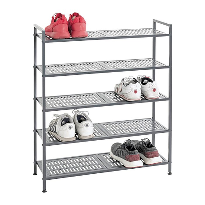 HAKU Möbel Schuhregal anthrazit 73,0 x 25,0 x 90,0 cm, 1 St.