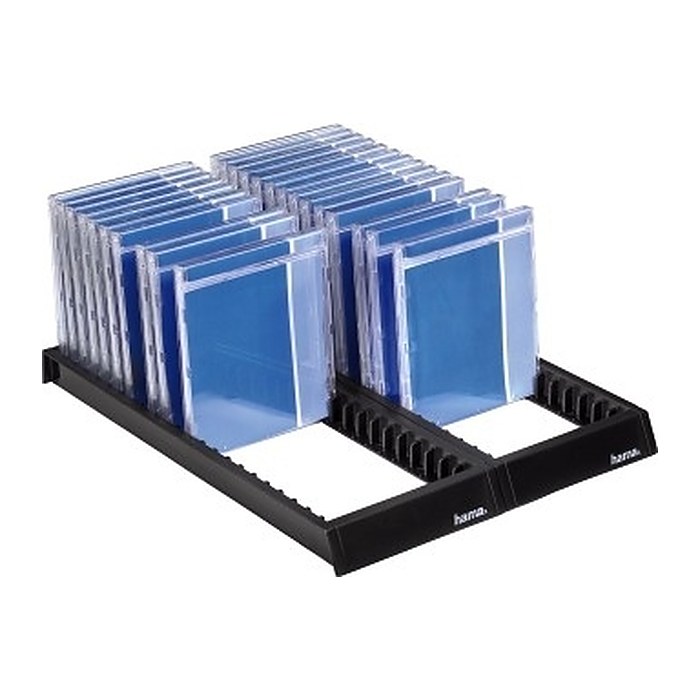 hama 44er CD-/DVD-Halter schwarz, 1 St.