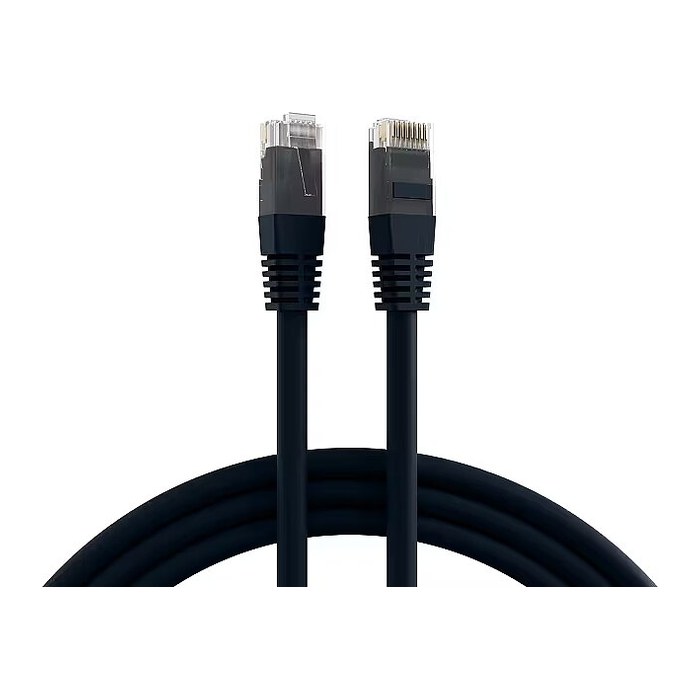EFB RJ45 Patchkabel U/UTP Cat.6 PVC CCA 10.00m schwarz