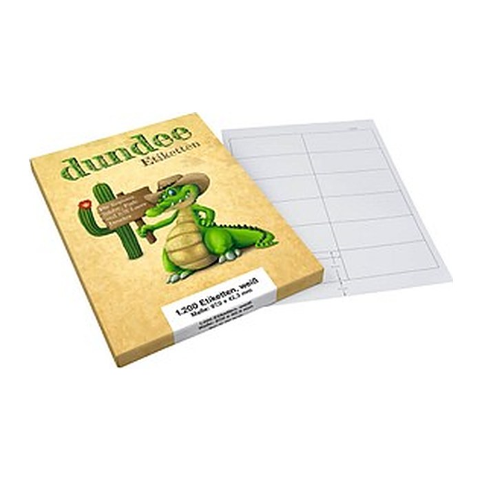dundee Etiketten weiß 97,0 x 42,3 mm, 100 Blatt