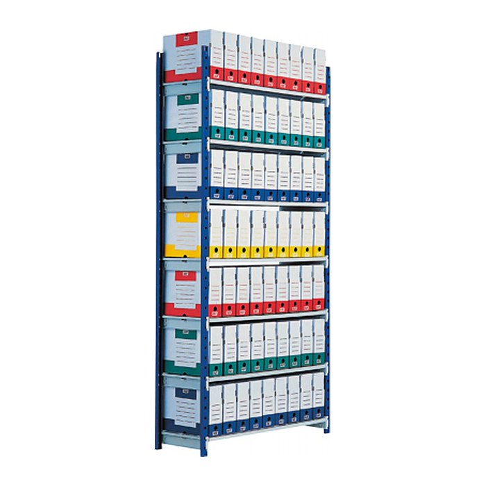 PAPERFLOW Schwerlastregal Rang'Eco 7213D blau 100,0 x 34,0 x 200,0 cm