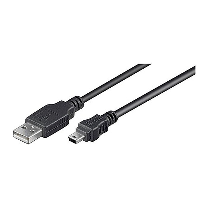 goobay USB 2.0 A/Mini USB 2.0 B Kabel 1,8 m schwarz, 1 St.