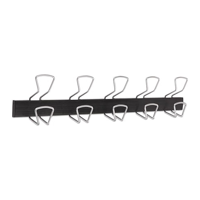 ALBA Wandgarderobe PMPRO5M grau Metall 10 Haken 76,0 x 16,5 cm, 1 St.