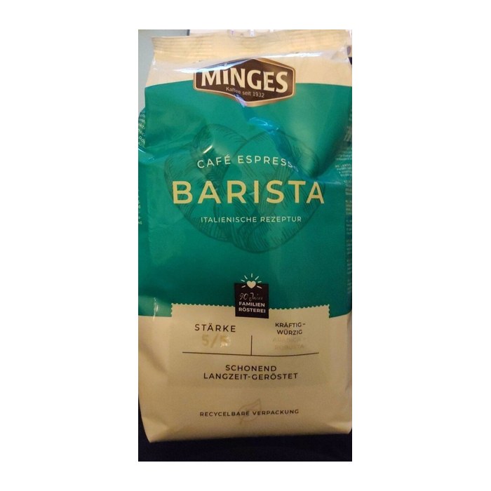 MINGES ESPRESSO Gusto Roma Espressobohnen, Arabica- und Robustabohnen kräftig, 1 kg