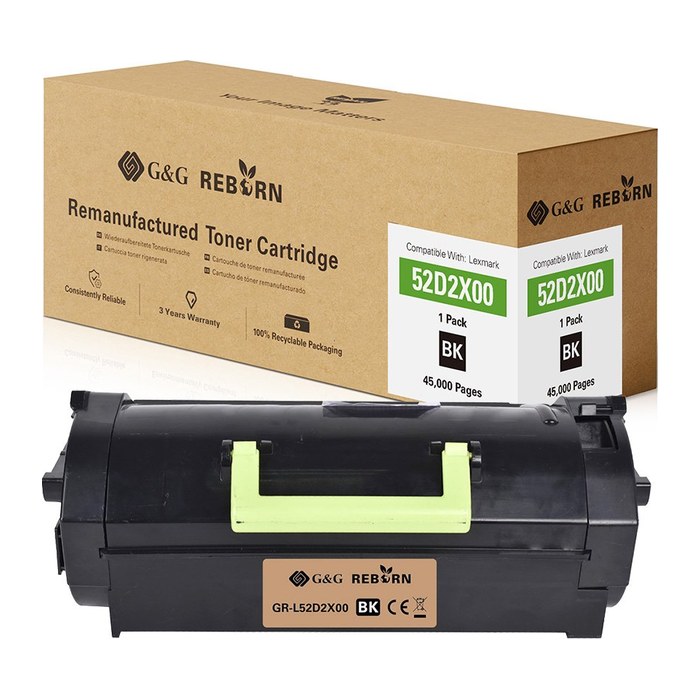 G&G Reborn-Toner kompatibel mit Lexmark 522X/ 52D2X00
