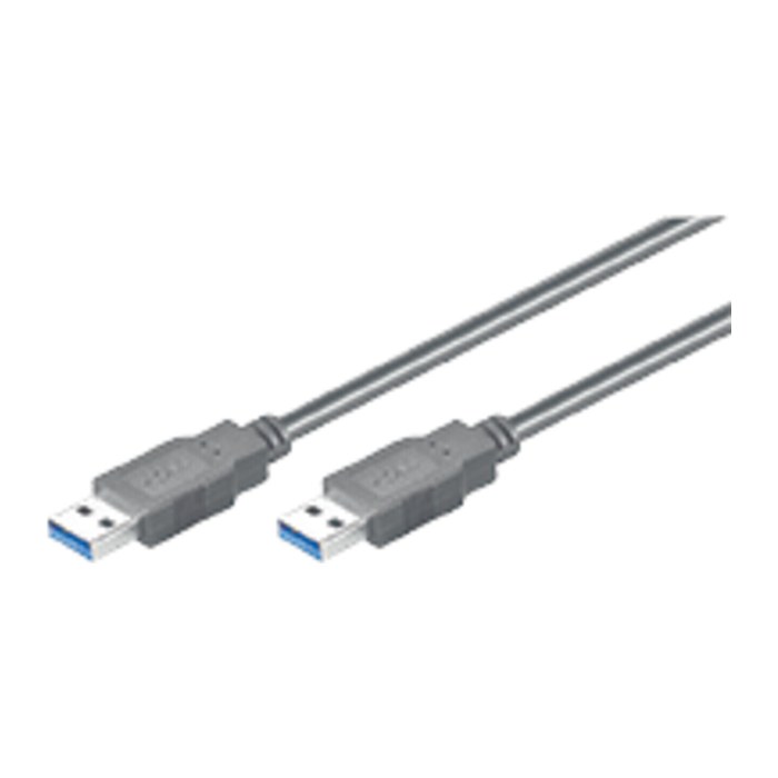 goobay USB 3.0 A Kabel 3,0 m schwarz, 1 St.