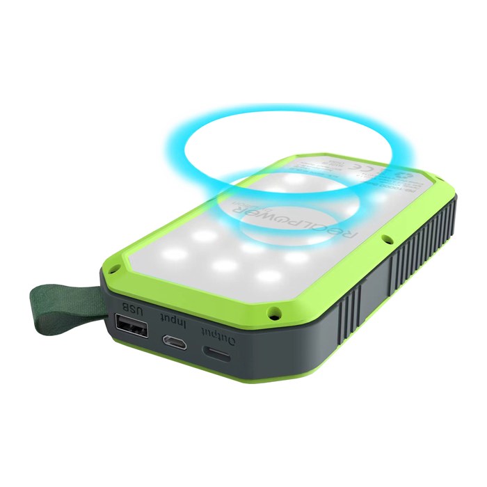 RealPower Powerbank PB-10000 Solar schwarz 10.000mAh