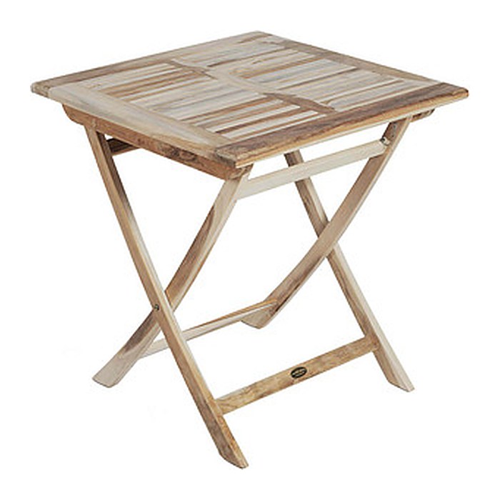 Garden Pleasure Gartentisch JAVA natur quadratisch 70,0 x 70,0 x 75,0 cm