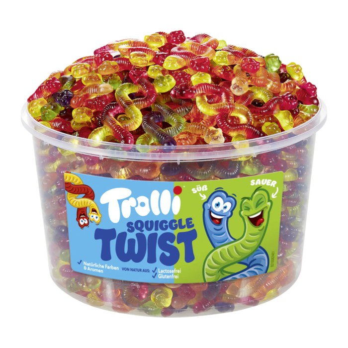 Trolli SQUIGGLE Twist Fruchtgummi, 150 St.