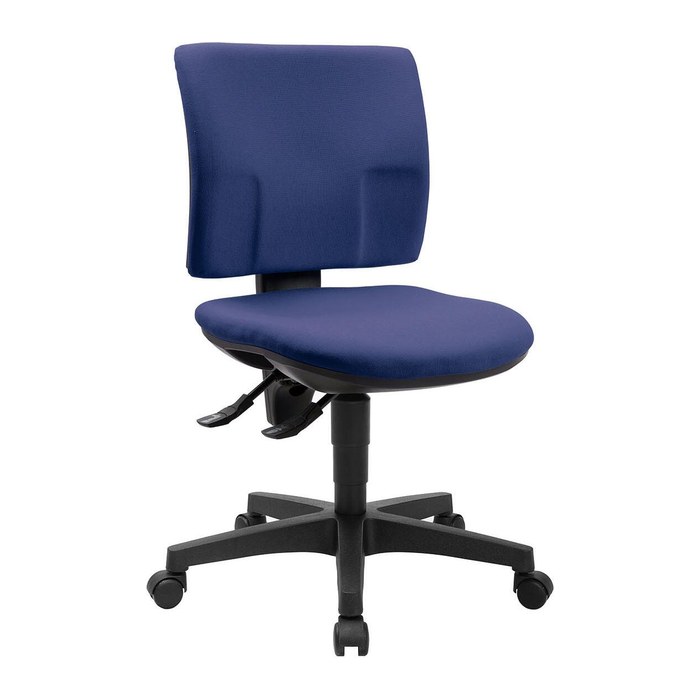 Topstar Bürostuhl Pro 30, PU300G26 Stoff blau, Gestell schwarz