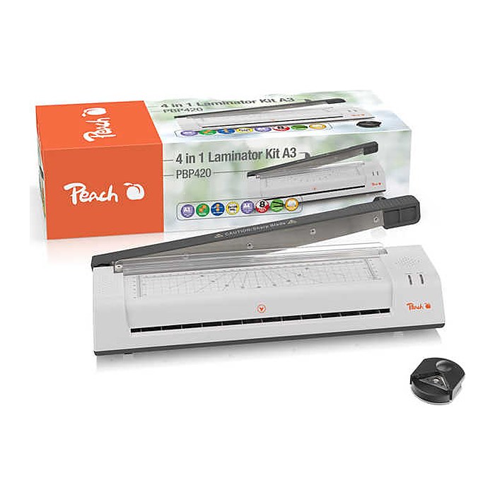 Peach Laminiergerät 4 in 1 Laminator A3 & Cutter A4 PBP42
