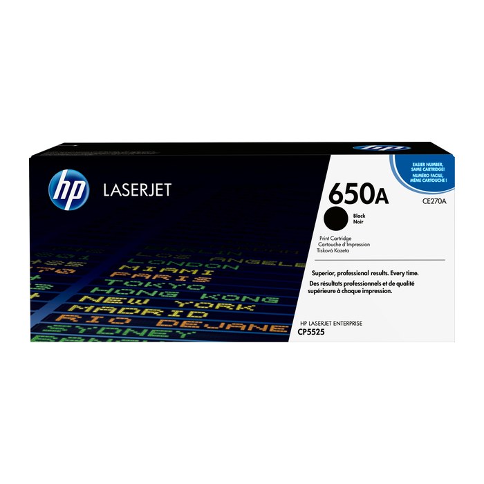 HP 650A (CE270A) schwarz Tonerkartusche