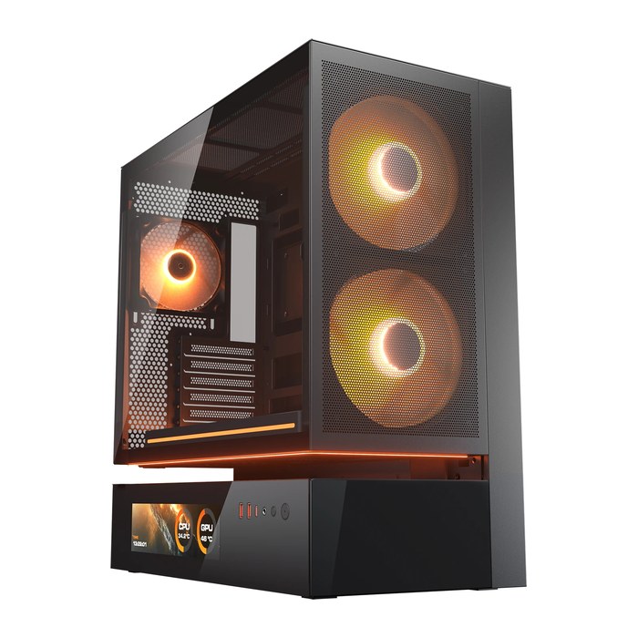 COUGAR Gehäuse Midi-Tower CFV235 Vision, ARGB, Mesh, Schwarz