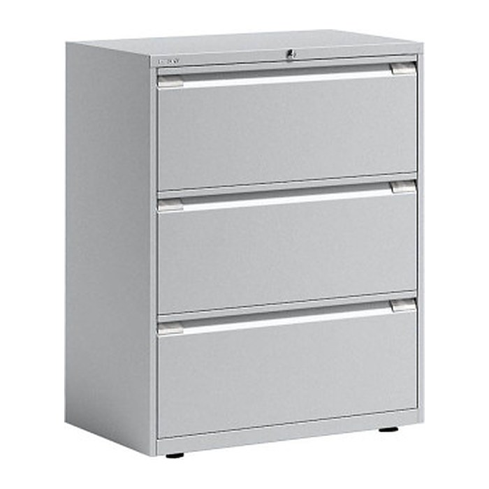 BISLEY Essentials Hängeregistraturschrank lichtgrau 3 Schubladen 80,0 x 47,0 x 100,0 cm, 1 St.