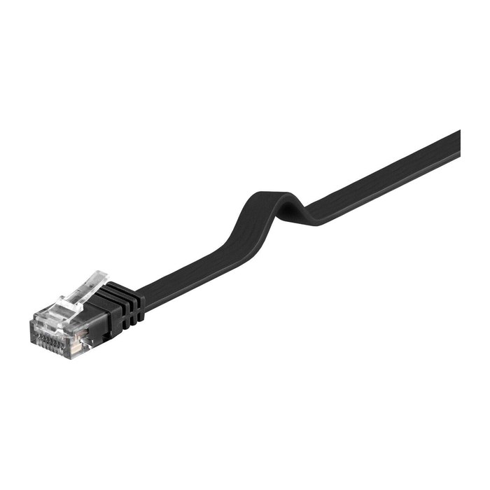 goobay RJ-45 Netzwerkkabel 0,5 m schwarz bis zu 1,00 Gbit/Sek. bis zu 250 MHz, 1 St.