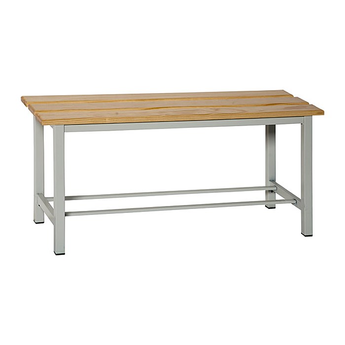 Simonrack Garderobenbank mit Schuhrost SIMONLOCKER 8435104936436 braun, grau Metall 100,0 cm