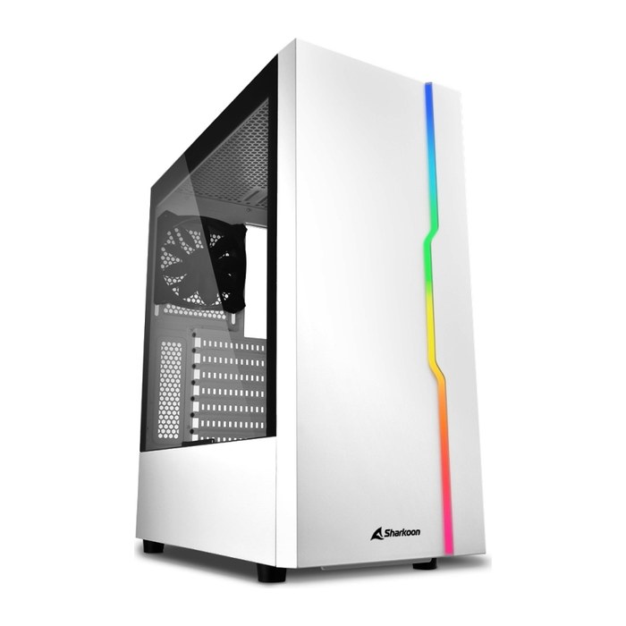 Sharkoon Gehäuse RGB Slider ATX 1xGlas weiß
