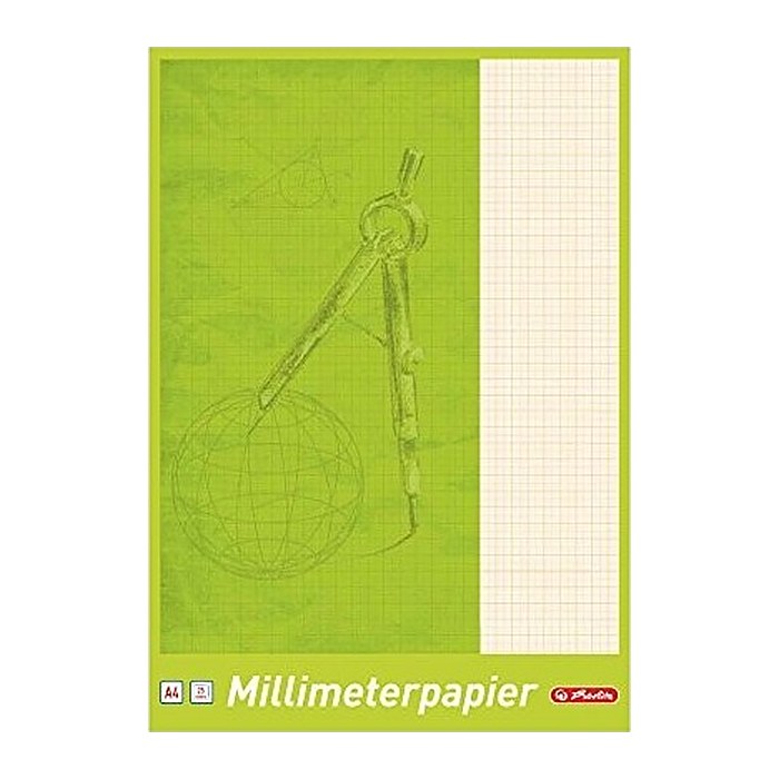 herlitz Millimeterblock DIN A4 Millimeter, 1 St.