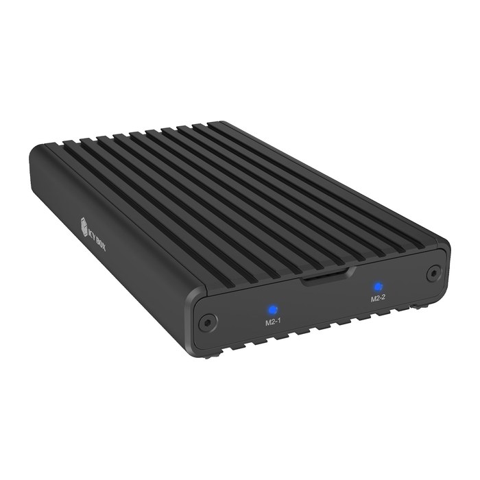 ICY BOX M.2 NVMe SSD Gehäuse 2-fach USB 3.2 IB-2817M-C32