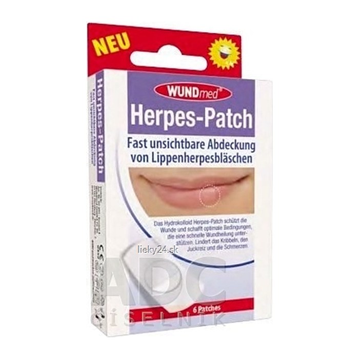 WUNDmed® Herpes Pflaster Herpes-Patch 02-093 transparent 1,5 x 1,5 cm, 6 St.
